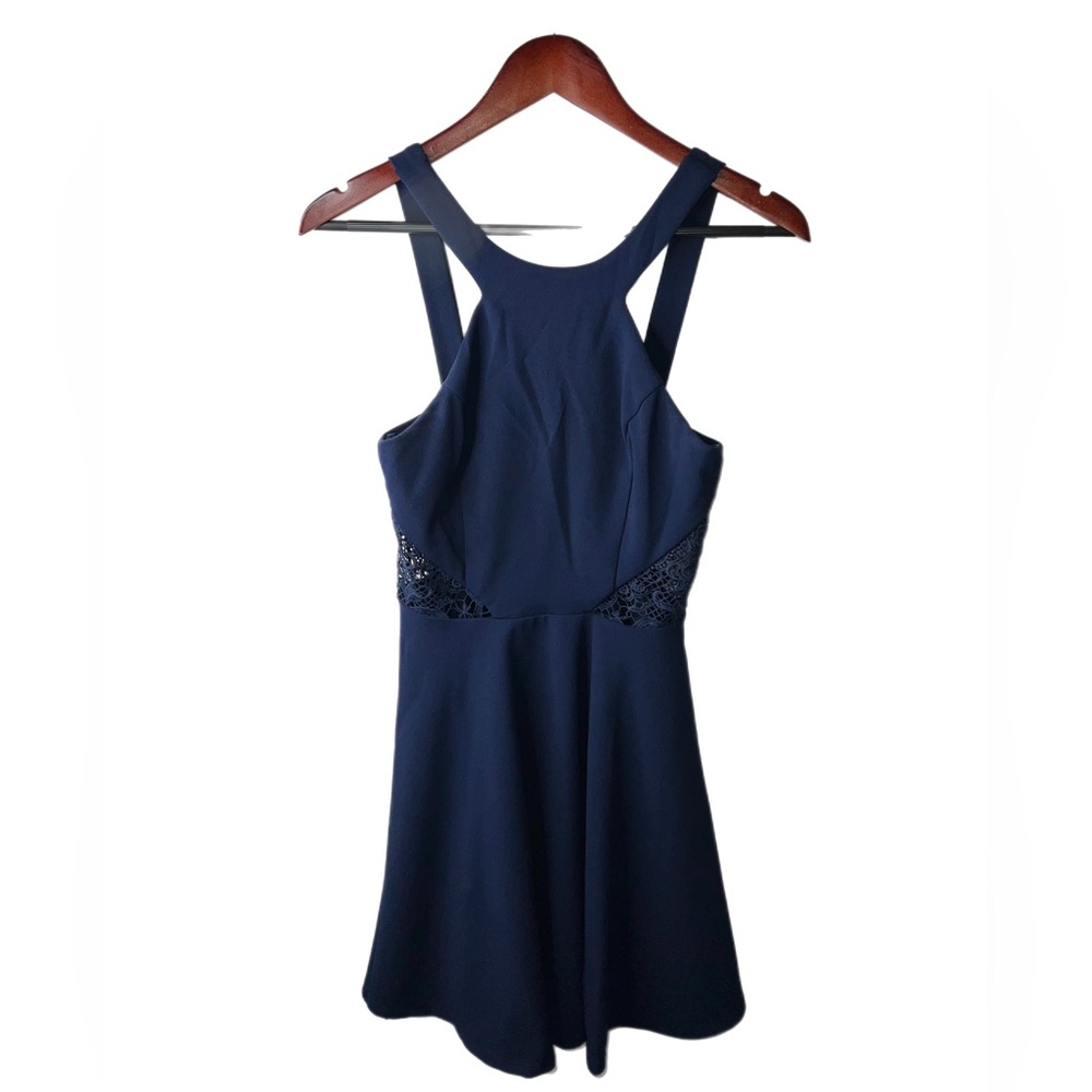 navy blue city studio dress A15